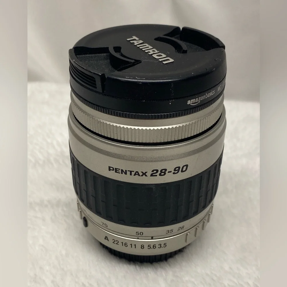 Pentax SMC-FA 28-90mm f/3.5-5.6 camera lens.